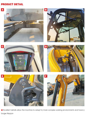 Mini-pelle 3500 kg moteur Kubota chenilles caoutchouc neuve