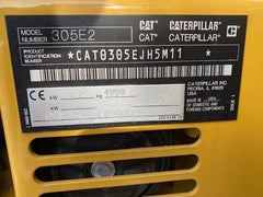 Mini-pelle CATERPILLAR 305E 5300 kg moteur C2.4 Turbo 54 CV Stage V cabine climatisée neuve
