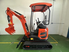 Pelle Rotative BAIMSE 1800 kg Moteur Kubota 3 Cylindres 15,5 kW Rotation 360° neuve