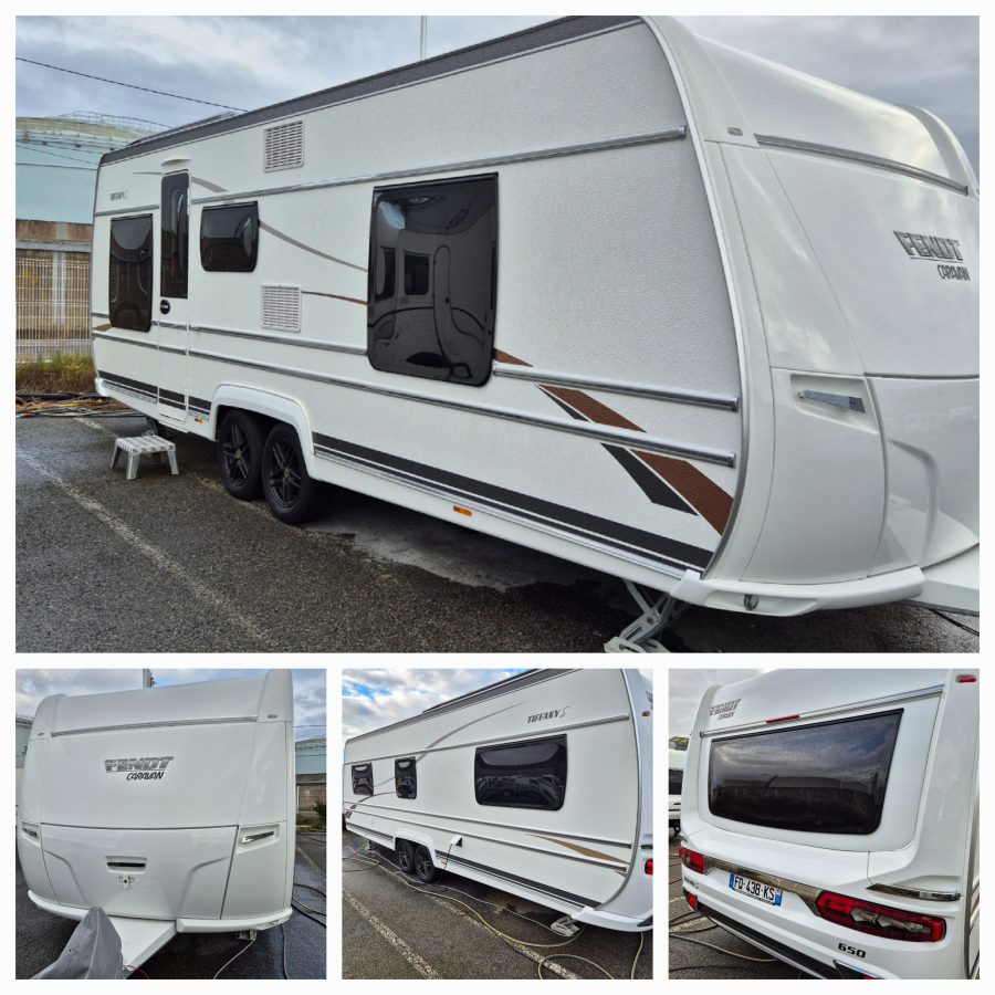 Caravane Fendt Tiffany 2020 double essieux 4 places avec chauffage air pulsé occasion