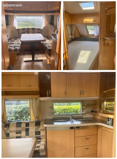 Caravane Hobby DE LUXE 2008 – 4 couchages – Simple essieu – 5.60m occasion