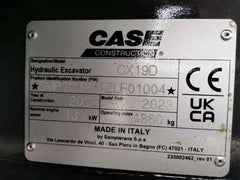 Case CX 19D, (2023), 1.9T – occasion
