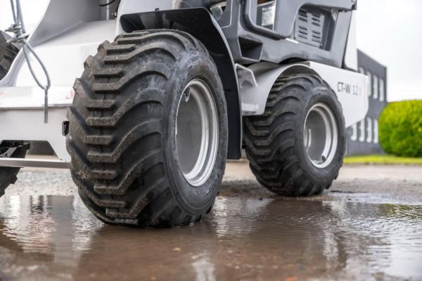 Chargeuse sur pneus CT-W12I – 1200 kg, direction articulée, godet & attache rapide neuve