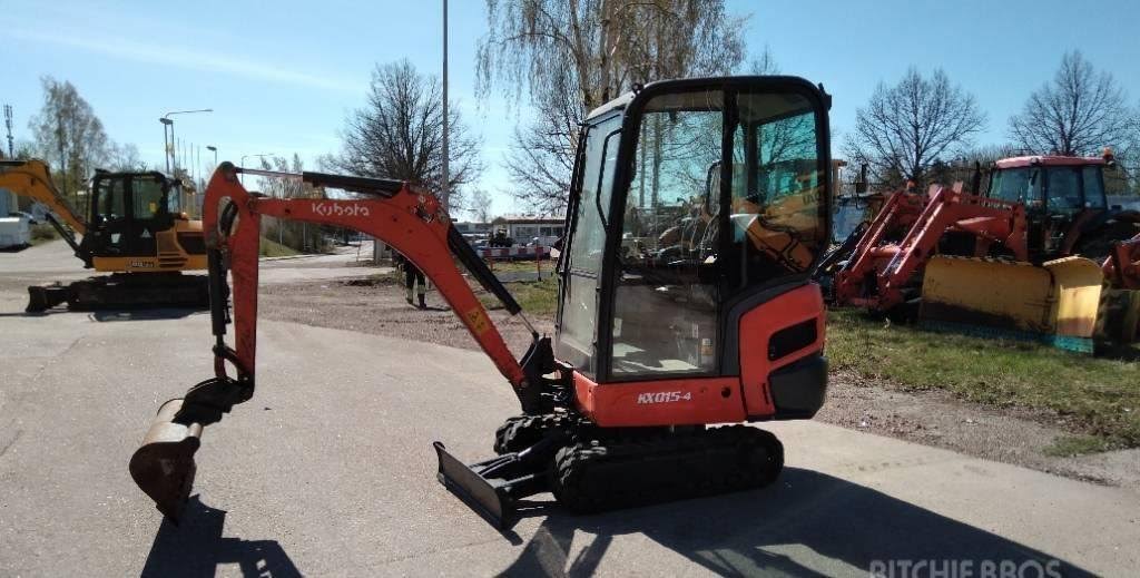 Kubota KX015-4, (2015), 3880 heures, 1.5T + 3 Godets – occasion
