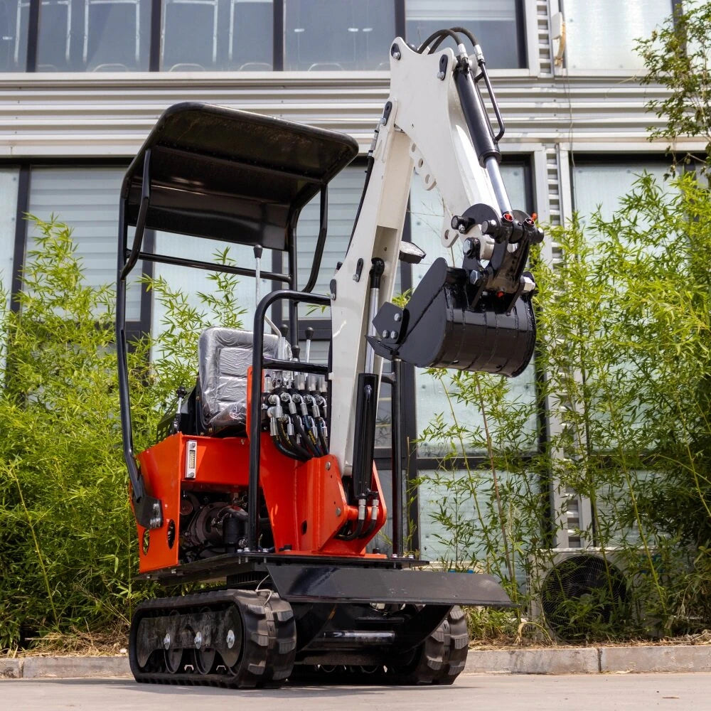 Mini Excavateur HT08 – 800 kg, Moteur KOOP 192F 7 kW, Chenilles Ajustables neuve