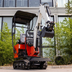 Mini Excavateur HT08 – 800 kg, Moteur KOOP 192F 7 kW, Chenilles Ajustables neuve