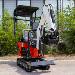 Mini Excavateur HT08 – 800 kg, Moteur KOOP 192F 7 kW, Chenilles Ajustables neuve