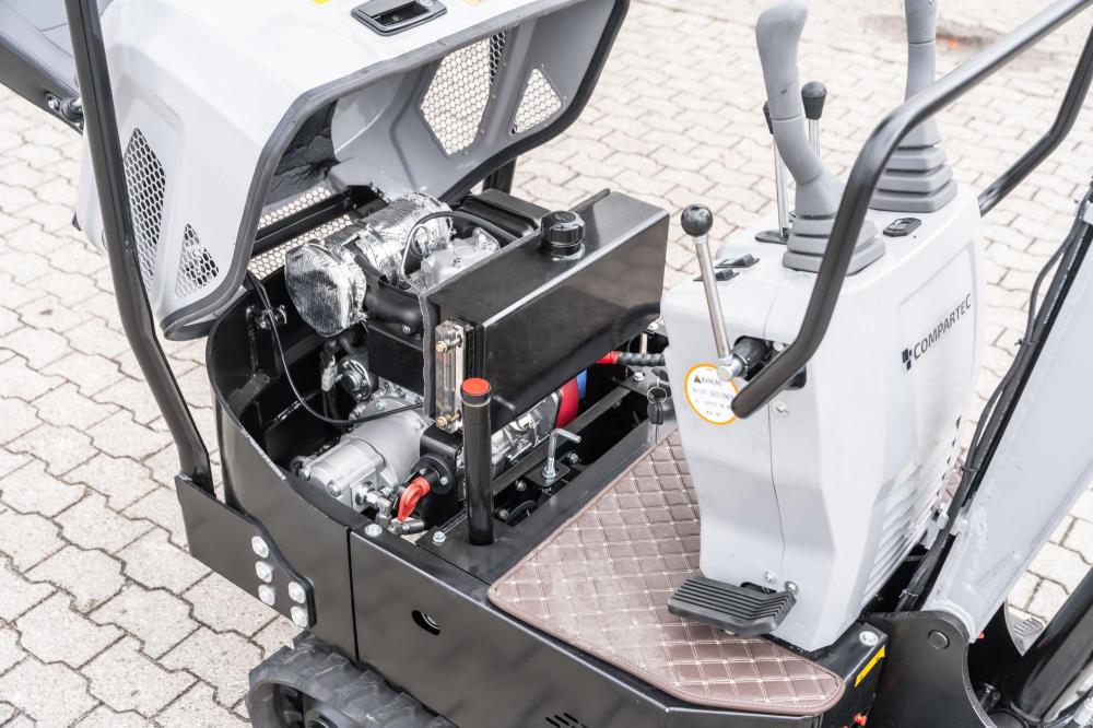 Mini-pelle Bobmaster Plus – 970 kg, diesel, bras articulé, châssis réglable neuve