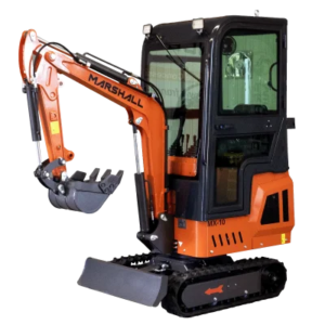Mini-pelle Marshall MX-10C 1000 kg cabine acier moteur Koop 192F 10 CV diesel profondeur excavation 165 cm neuve