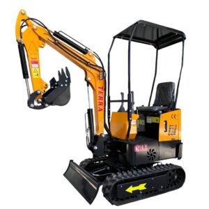 Mini Pelle TERRA CS 10.R – Diesel 11,7 CV, 1 000 kg, Déport de bras hydraulique, neuve