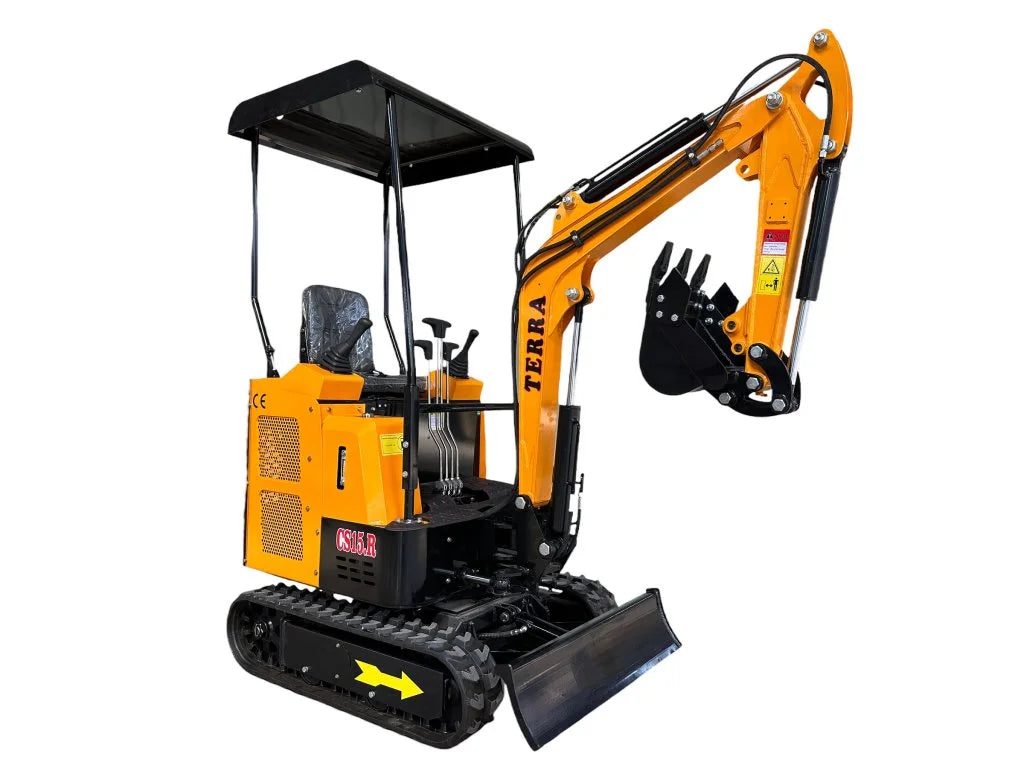 Mini Pelle  TERRA CS15.R – Diesel 22,4 CV, 1 450 kg, Déport Hydraulique,neuve
