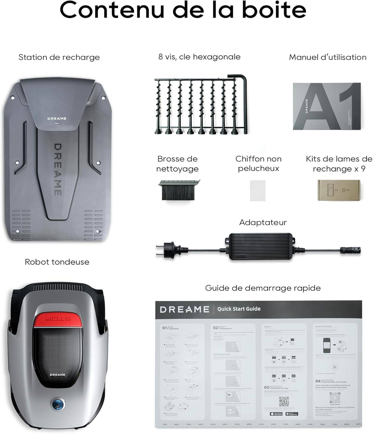 Tondeuse robot Dreame A1 Gris