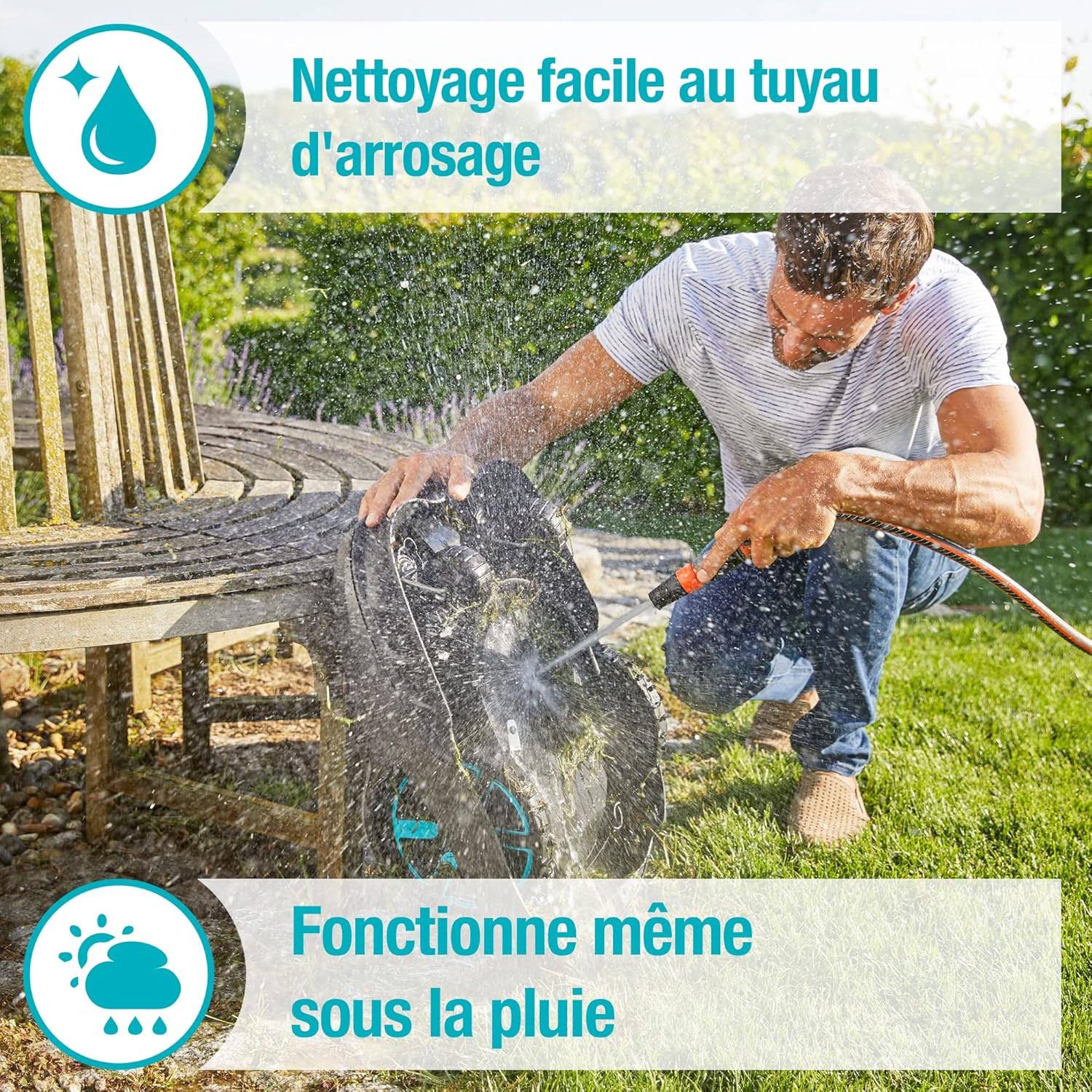 Tondeuse robot Gardena Smart sileno City 500