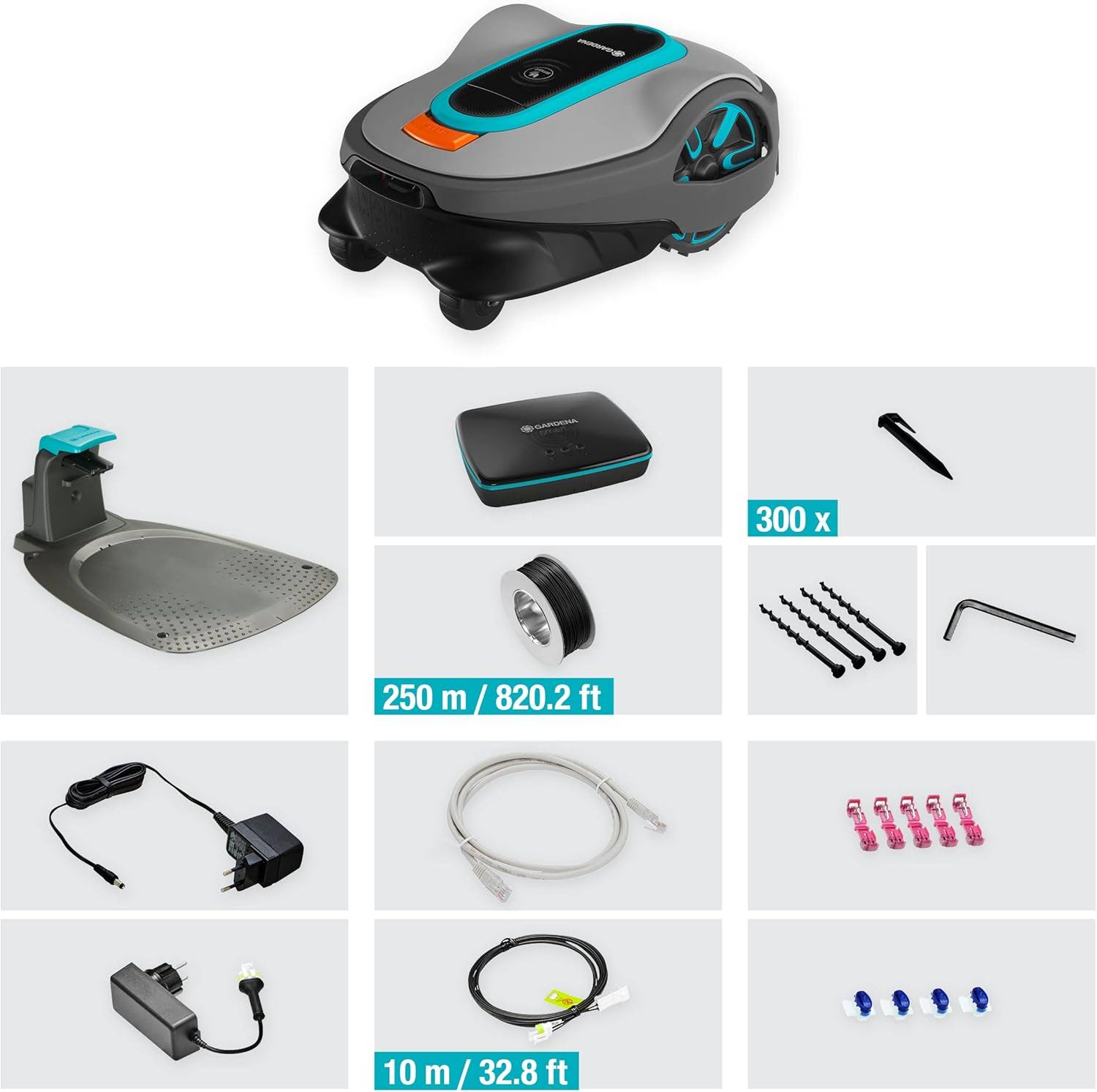 Tondeuse robot Gardena smart Sileno Life Set 1500 – 19704-60